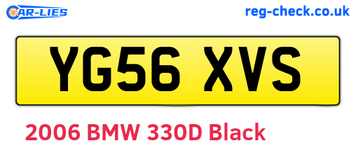 YG56XVS are the vehicle registration plates.
