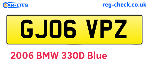 GJ06VPZ are the vehicle registration plates.