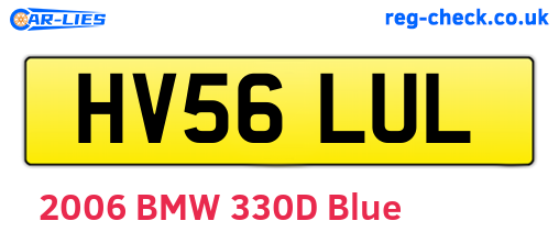 HV56LUL are the vehicle registration plates.