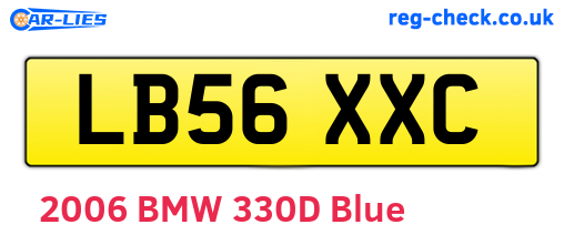 LB56XXC are the vehicle registration plates.