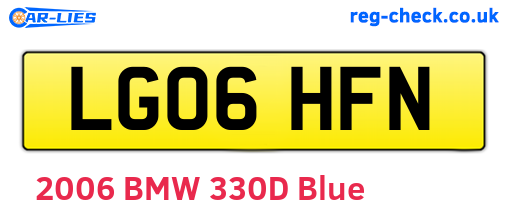 LG06HFN are the vehicle registration plates.