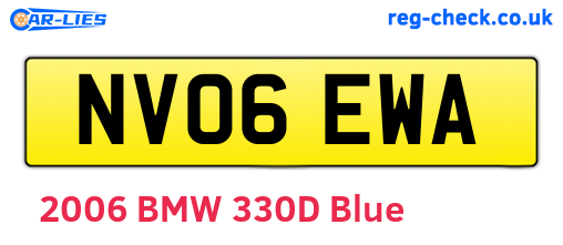 NV06EWA are the vehicle registration plates.