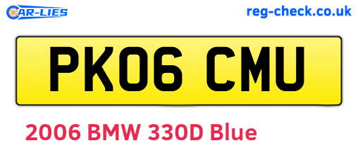 PK06CMU are the vehicle registration plates.