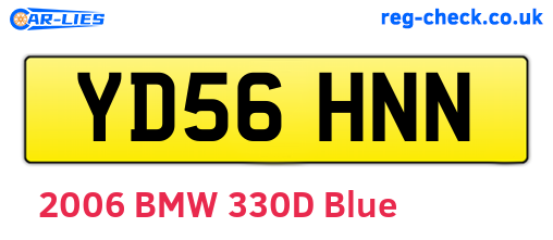 YD56HNN are the vehicle registration plates.