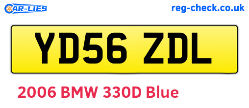 YD56ZDL are the vehicle registration plates.
