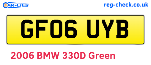 GF06UYB are the vehicle registration plates.