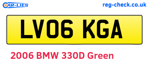 LV06KGA are the vehicle registration plates.
