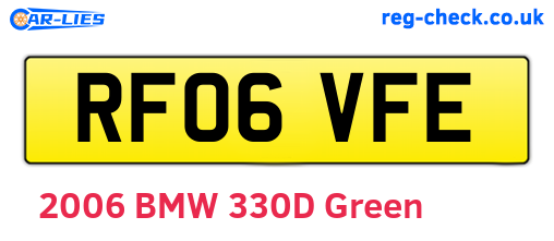 RF06VFE are the vehicle registration plates.