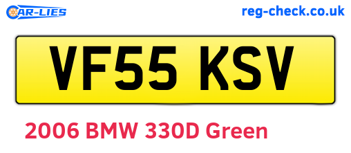 VF55KSV are the vehicle registration plates.