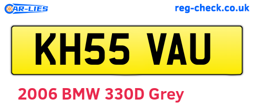 KH55VAU are the vehicle registration plates.