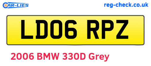 LD06RPZ are the vehicle registration plates.