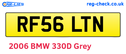 RF56LTN are the vehicle registration plates.