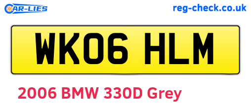 WK06HLM are the vehicle registration plates.