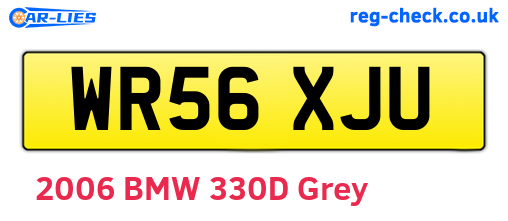 WR56XJU are the vehicle registration plates.