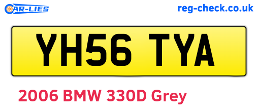 YH56TYA are the vehicle registration plates.