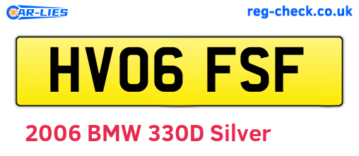 HV06FSF are the vehicle registration plates.