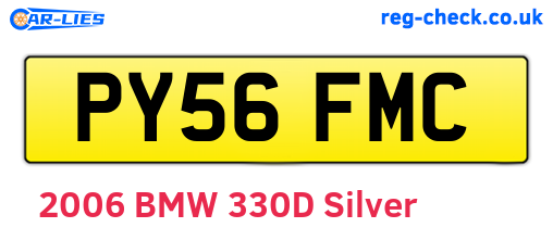 PY56FMC are the vehicle registration plates.