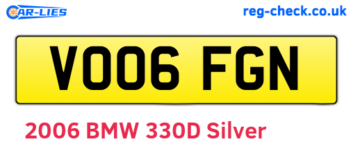 VO06FGN are the vehicle registration plates.