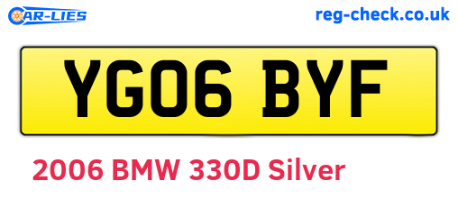 YG06BYF are the vehicle registration plates.