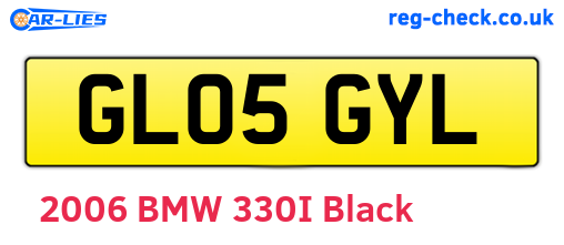 GL05GYL are the vehicle registration plates.