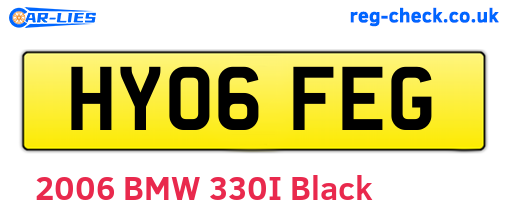 HY06FEG are the vehicle registration plates.
