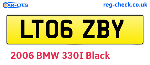 LT06ZBY are the vehicle registration plates.