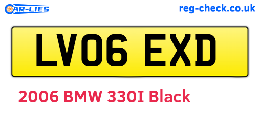 LV06EXD are the vehicle registration plates.