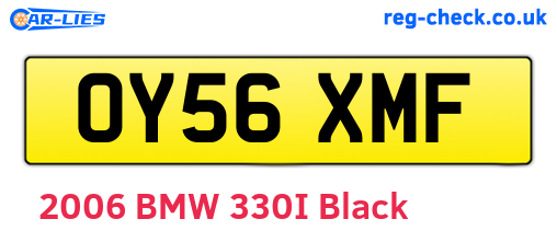 OY56XMF are the vehicle registration plates.