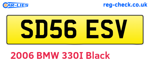 SD56ESV are the vehicle registration plates.