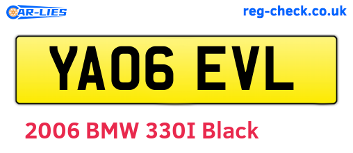 YA06EVL are the vehicle registration plates.