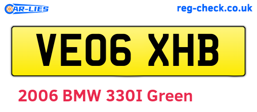 VE06XHB are the vehicle registration plates.