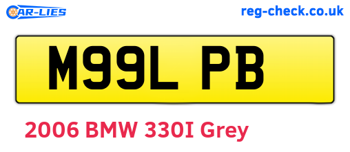 M99LPB are the vehicle registration plates.