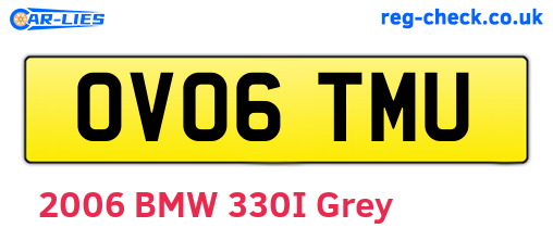 OV06TMU are the vehicle registration plates.