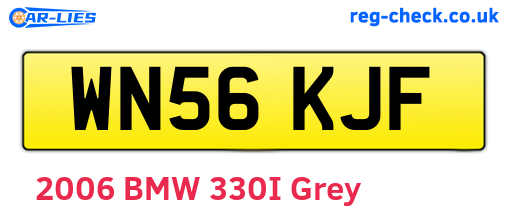 WN56KJF are the vehicle registration plates.