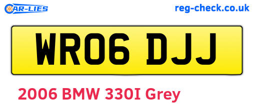 WR06DJJ are the vehicle registration plates.