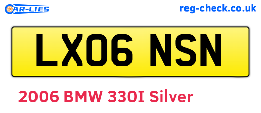 LX06NSN are the vehicle registration plates.