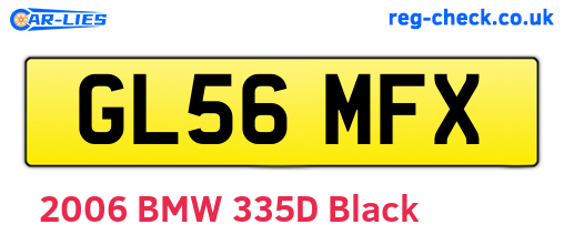 GL56MFX are the vehicle registration plates.
