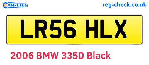 LR56HLX are the vehicle registration plates.