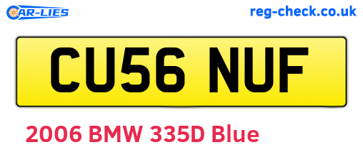 CU56NUF are the vehicle registration plates.