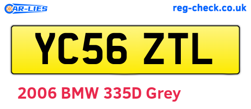 YC56ZTL are the vehicle registration plates.