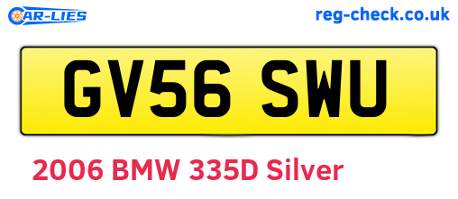 GV56SWU are the vehicle registration plates.
