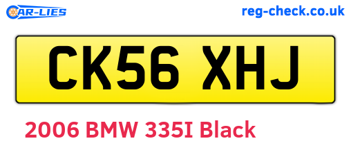 CK56XHJ are the vehicle registration plates.