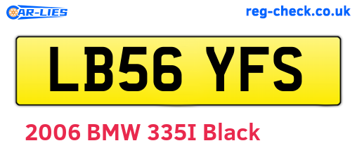 LB56YFS are the vehicle registration plates.