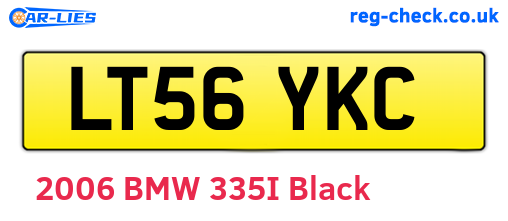 LT56YKC are the vehicle registration plates.