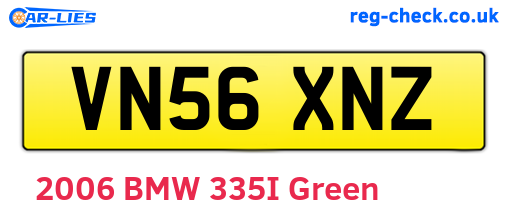 VN56XNZ are the vehicle registration plates.