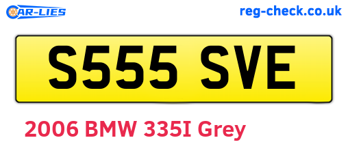S555SVE are the vehicle registration plates.