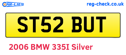 ST52BUT are the vehicle registration plates.