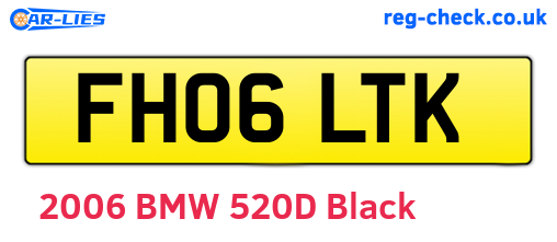 FH06LTK are the vehicle registration plates.