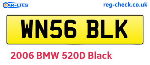 WN56BLK are the vehicle registration plates.