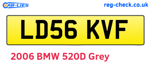 LD56KVF are the vehicle registration plates.